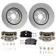 Front Brake Disc and Pad Kit, Plain Surface
