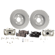 Front Brake Disc and Pad Kit, Plain Surface, FWD