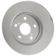 Front Brake Disc and Pad Kit, Plain Surface, FWD