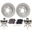 Rear Brake Disc and Pad Kit, Plain Surface, FWD