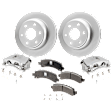 Rear Brake Disc and Pad Kit, Plain Surface
