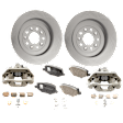 Rear Brake Disc and Pad Kit, Plain Surface