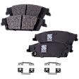 Front and Rear Brake Disc and Pad Kit, G-Coated, Plain Surface