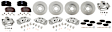 Front and Rear Brake Disc and Pad Kit, Plain Surface, FWD