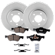Front Brake Disc and Pad Kit, G-Coated, Plain Surface