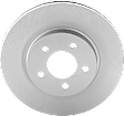 Front Brake Disc and Pad Kit, G-Coated, Plain Surface