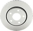 Front Brake Disc and Pad Kit, G-Coated, Plain Surface