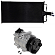 2006 Ford F-150 - 2-Piece Kit A/C Compressor, With Clutch, 6-Groove Pulley, 5.4L 8Cyl, Includes (1) A/C Compressor and (1) A/C Condenser