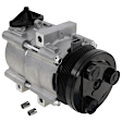 2006 Ford F-150 - 2-Piece Kit A/C Compressor, With Clutch, 6-Groove Pulley, 5.4L 8Cyl, Includes (1) A/C Compressor and (1) A/C Condenser