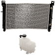 2-Piece Kit Radiator, 4.8L/5.3L Engine, includes Coolant Reservoir