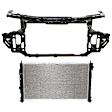 2-Piece Kit Radiator Support Assembly, includes Radiator