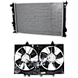 2-Piece Kit Radiator, includes Radiator Fan