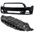 2-Piece Kit Front Primed Bumper Cover, includes Engine Splash Shield