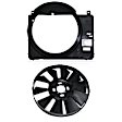 2-Piece Kit Radiator Fan Shroud, 4.2L Engine, includes Radiator Fan Blade