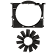 2-Piece Kit Radiator Fan Shroud, 6 Cyl Engine,  includes Radiator Fan Blade