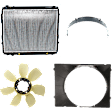 4-Piece Kit Radiator, 3.4L Engine, includes Radiator Fan Blade, and Fan Shroud