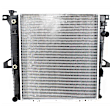 3-Piece Kit Radiator, 4.0L Engine, SOHC, includes Fan Shroud, and Radiator Fan Blade