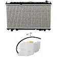 2-Piece Kit Radiator, 2.5L Engine, includes Coolant Reservoir