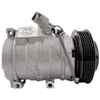 2-Piece Kit A/C Compressor, with Clutch, 6-Groove Pulley, 6 Cyl Engine, includes A/C Condenser
