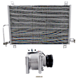 2-Piece Kit A/C Compressor, with Clutch, 6-Groove Pulley, 6 Cyl Engine, includes A/C Condenser