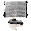 2-Piece Kit Radiator, includes Coolant Reservoir