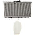 2-Piece Kit Radiator, includes Coolant Reservoir