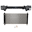2-Piece Kit Radiator, 2.4L/3.6L Engine, includes Radiator Support Upper Tie Bar