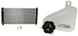 2-Piece Kit Radiator, 2.4L/3.6L Engine, includes Coolant Reservoir