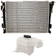 2-Piece Kit Radiator, 2.4L/3.3L Engine, includes Coolant Reservoir