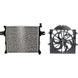 2-Piece Kit Radiator, includes Radiator Fan