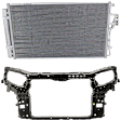 2-Piece Kit Radiator Support Assembly, includes A/C Condenser