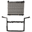 2-Piece Kit Radiator Support Assembly, includes Radiator