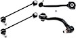 4-Piece Kit Front, Driver and Passenger Side, Lower, Rearward Control Arm Kit, Includes (2) Control Arm and (2) Sway Bar Link