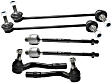 2005 Mercedes Benz C230 - 6-Piece Kit Front Suspension Kit,  Includes (2) Sway Bar Link and (4) Tie Rod End