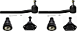 6-Piece Kit Front, Driver and Passenger Side Suspension Kit, Includes (4) Ball Joint and (2) Tie Rod End