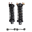 4-Piece Kit Front, Driver and Passenger Side Suspension Kit, Includes (2) Sway Bar Link and (2) Shock Absorber and Strut Assembly