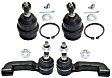 4-Piece Kit Front, Driver and Passenger Side Suspension Kit, Includes (2) Ball Joint and (2) Tie Rod End