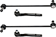 4-Piece Kit Front, Driver and Passenger Side Suspension Kit, Includes (2) Tie Rod End and (2) Sway Bar Link