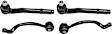 4-Piece Kit Front, Driver and Passenger Side, Upper Control Arm Kit, Includes (2) Control Arm and (2) Tie Rod End