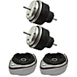4-Piece Kit Front, Driver and Passenger Side Motor Mount, Includes (2) Motor Mount and (2) Transmission Mount