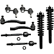 8-Piece Kit Front Suspension Kit, Includes (4) Tie Rod End, (2) Sway Bar Link and (2) Shock Absorber and Strut Assembly