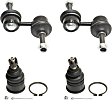 4-Piece Kit Front Suspension Kit, Includes (2) Ball Joint and (2) Sway Bar Link
