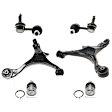 6-Piece Kit Front, Driver and Passenger Side, Lower Control Arm Kit, Includes (2) Ball Joint, (2) Control Arm, and (2) Sway Bar Link