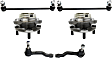 6-Piece Kit Front, Driver and Passenger Side Suspension Kit, Includes (2) Sway Bar Link, (2) Tie Rod End and (2) Wheel Hub