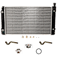 6-Piece Kit Radiator, with Radiator Cap, Radiator Hose, Thermostat, and Thermostat Gasket, 5.0L/5.7L Engines, 28 in. Core Width, with Engine Oil Cooler