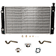 6-Piece Kit Radiator, 5.7L, 8Cyl, Includes (1) Radiator, (2) Radiator Hose, (1) Radiator Cap, (1) Thermostat and (1) Thermostat Gasket