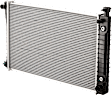 6-Piece Kit Radiator, with Radiator Cap, Radiator Hose, Thermostat, and Thermostat Gasket,  5.7L Engine, Aluminum Core, Plastic Tank, 28 in. Core Width, Without Engine Oil Cooler