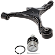 2-Piece Kit Front, Driver Side, Lower Control Arm Kit, Includes (1) Ball Joint and (1) Control Arm