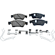 KIT-092121-103 2-Wheel Set Front Brake Disc and Pad Kit, Plain Surface 5 Lugs Ceramic Evolution Geomet Coated High Carbon, Includes (2) Brake Disc and (1) Brake Pad Set