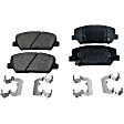 KIT-092121-209 2-Wheel Set Front Brake Disc and Pad Kit, Plain Surface 5 Lugs Ceramic Evolution Geomet Coated High Carbon, Includes (2) Brake Disc and (1) Brake Pad Set